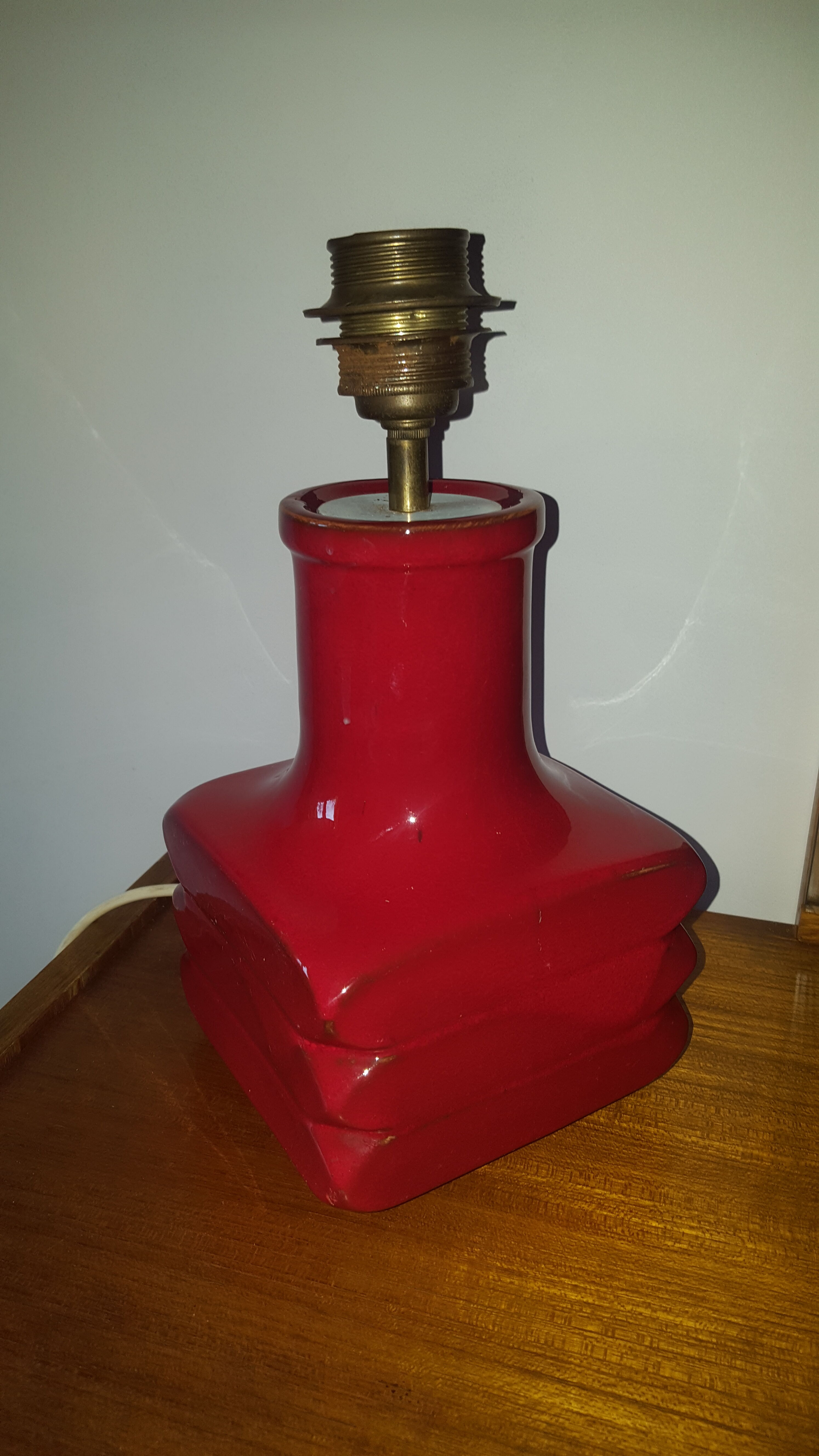 Vintage ceramic lamp foot "Handarbeit" Germany