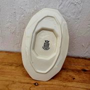 Saucière beige et dorée Saint Amand vintage