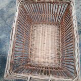 Antique wicker laundry basket
