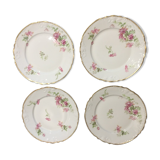 4 porcelain entremet plates