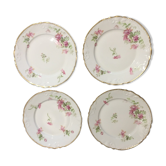 4 porcelain entremet plates