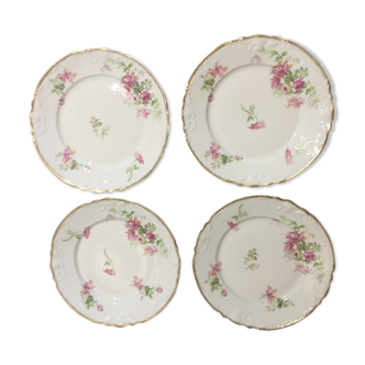 4 porcelain entremet plates