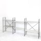 Tomado floor shelf in shades of gray