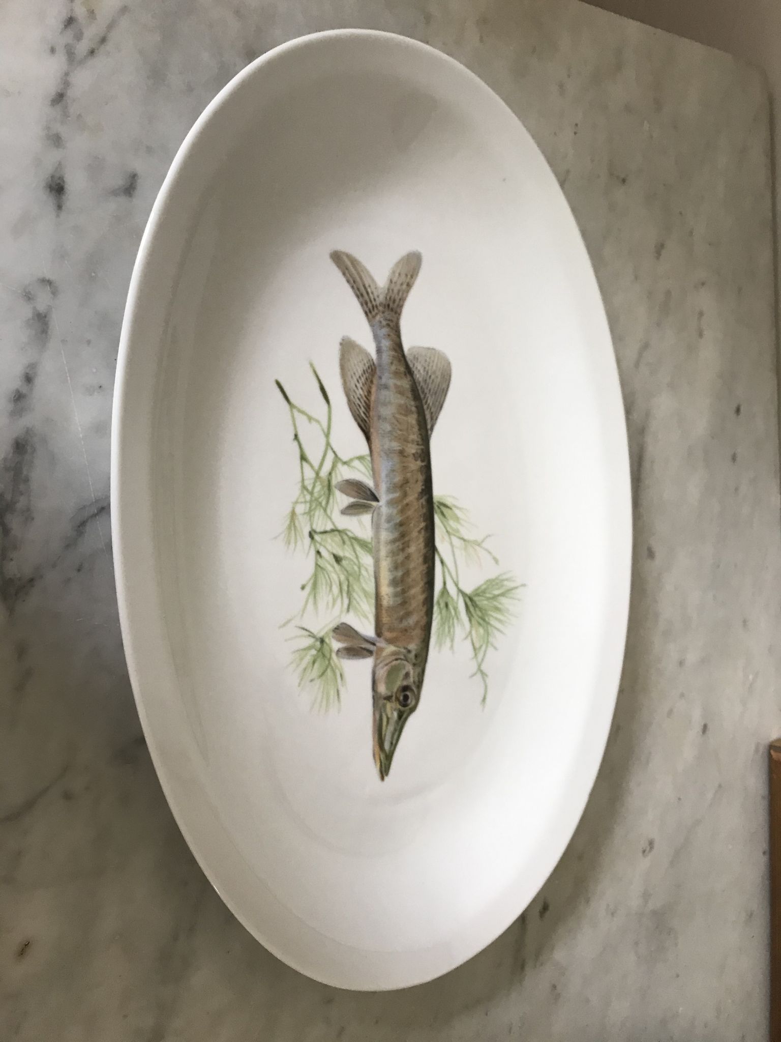 Porcelain oval dish