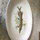 Porcelain oval dish