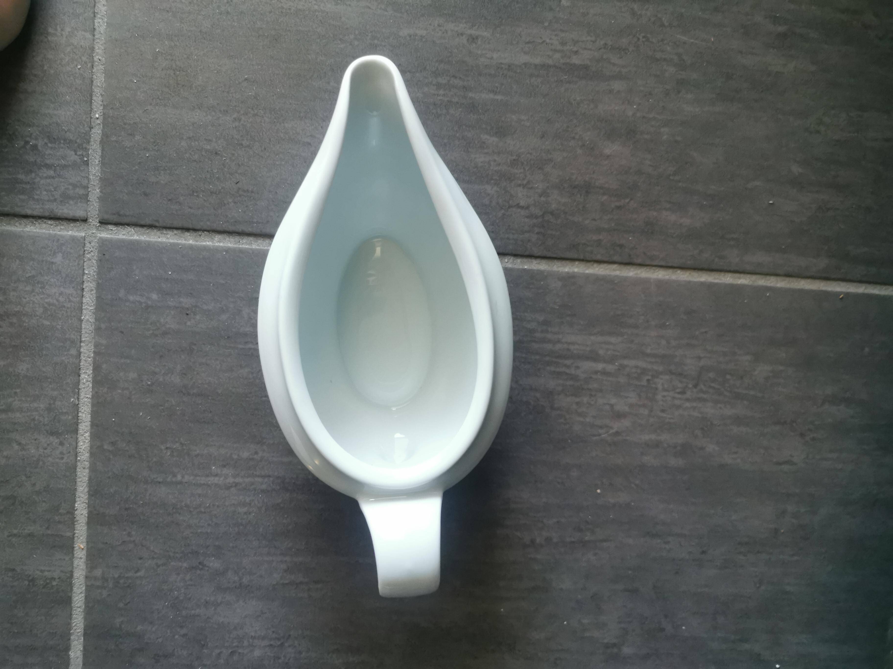Saucier Porcelain from Sologne – geometric blue decoration – excellent condition