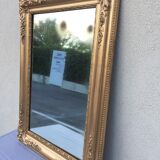 Large Mirror Baroque Wood Stucco Gilded Period XIXth Way Louis XV....