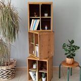 Set of 3 old workshop lockers