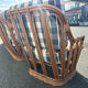 Vintage rattan lounge – sofa and two armchairs – 1960s/70s