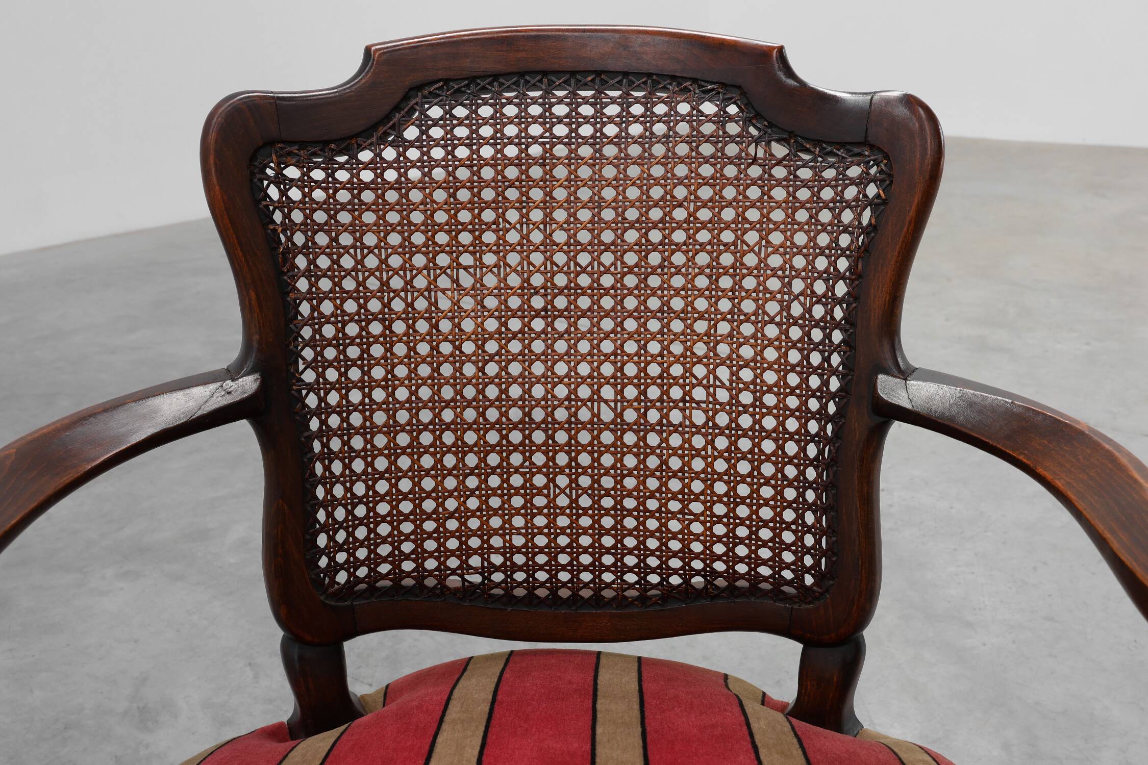 Louis XV‑Style Oak and Cane Armchair, France, circa 1890