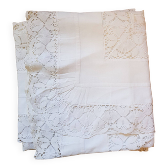 Handmade lace pillowcase