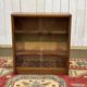 1970s walnut English display cabinet