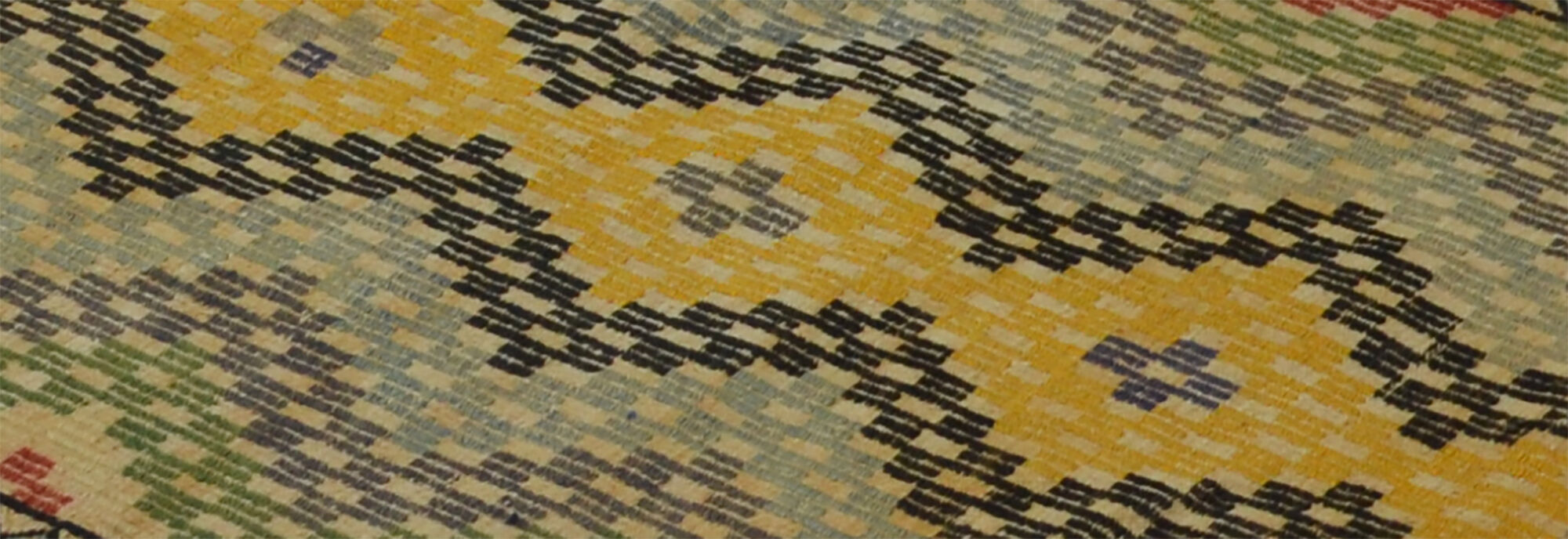 Anatolian handmade kilim rug 285 cm x 102 cm