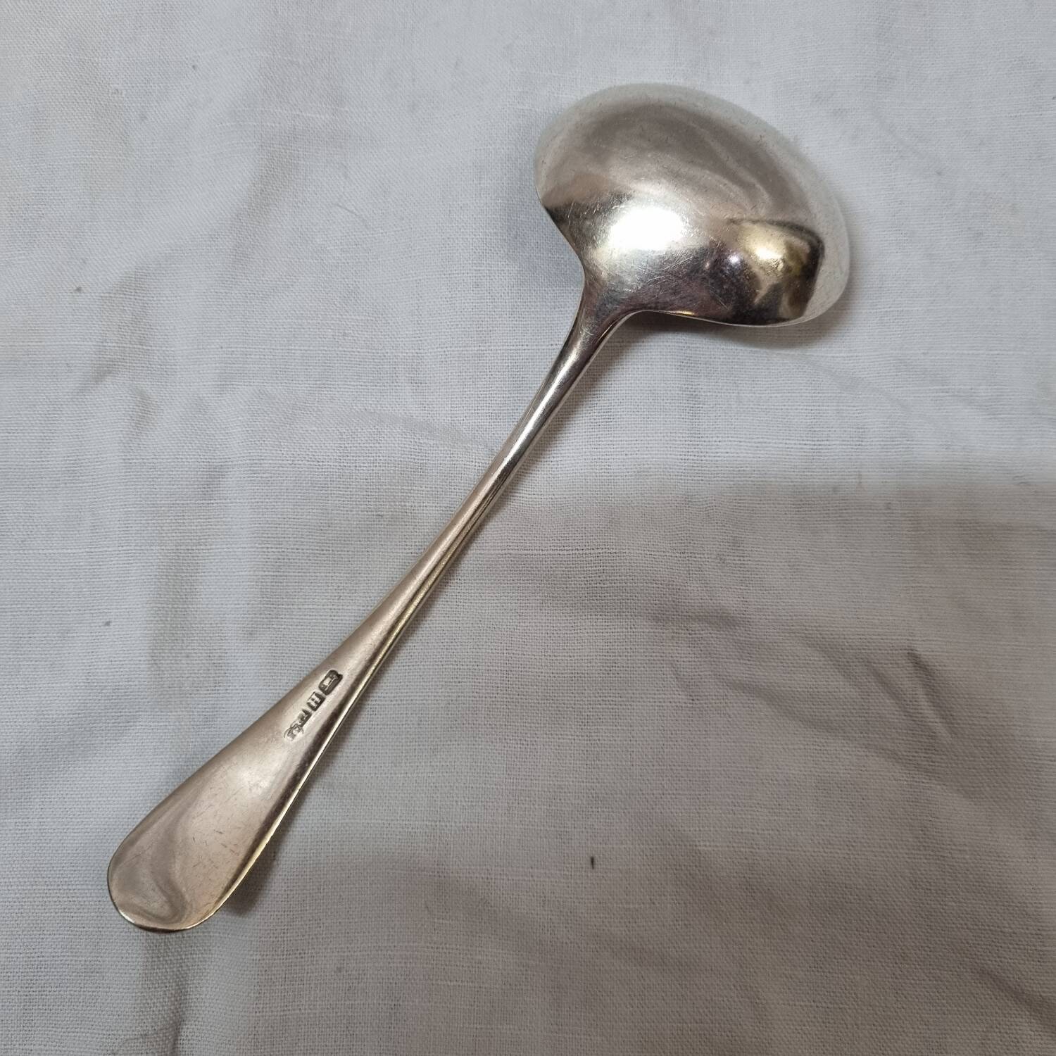 Silver sauce spoon from 1970