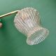 Vintage glass tulip wall light