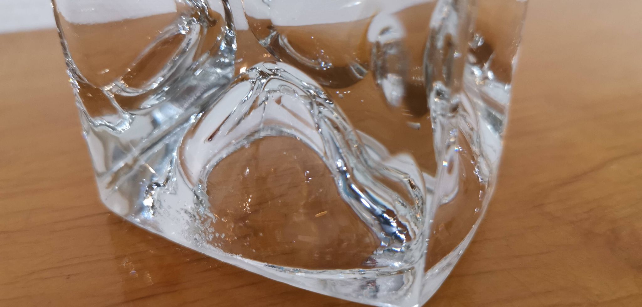 Bohemian crystal candle holder Rudolf Jurnikl for Rudolfova 60'S