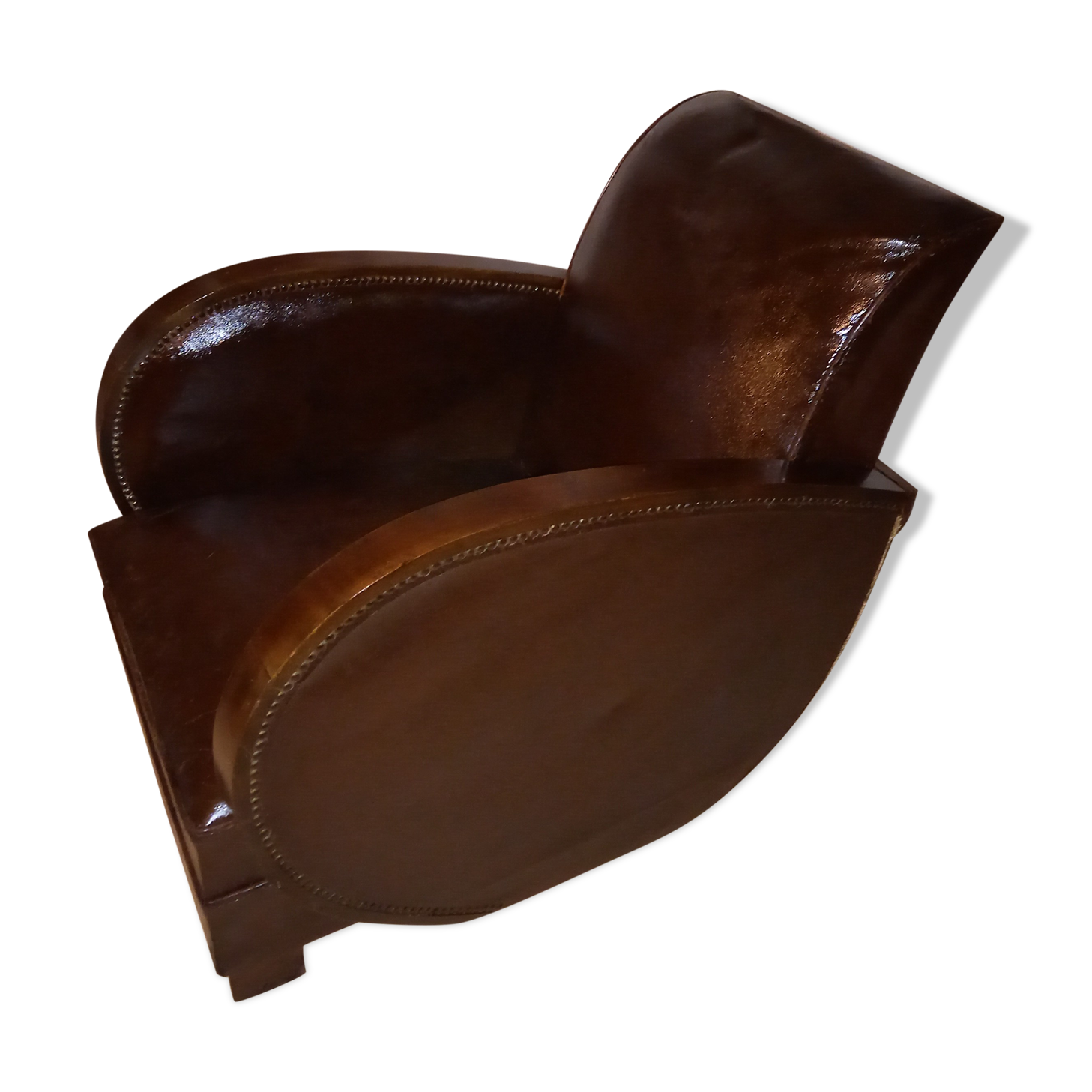 Fauteuil clubs art deco cuir