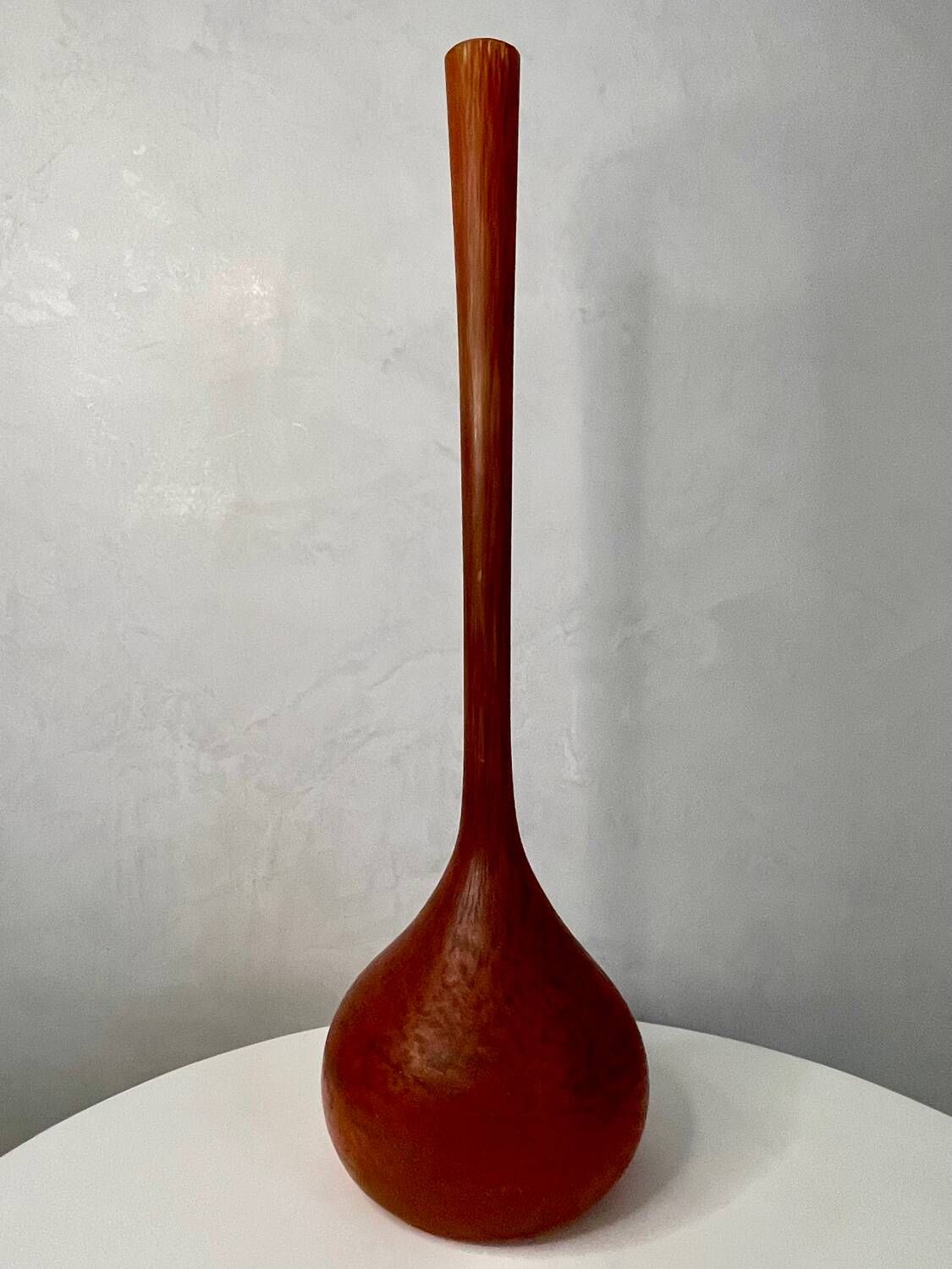 Vase Signed Delatte Nancy – Art Deco – Marbled Glass – 53 cm V