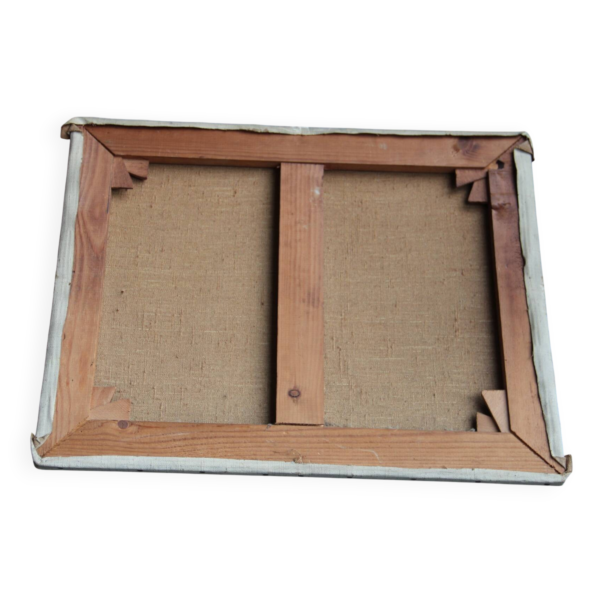 Small oil on canvas "A dune" 40 x 50