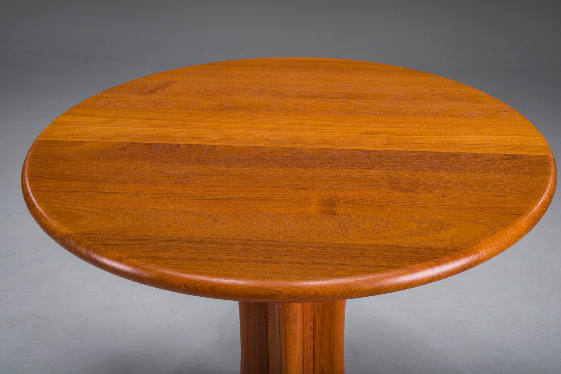 Vintage Scandinavian Danish teak round side table by Axelsen, 2003