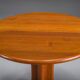 Vintage Scandinavian Danish teak round side table by Axelsen, 2003