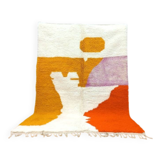 Colorful, traditionally handmade Berber rug, size 170 x 250 cm