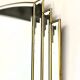 Vintage Art Deco Bevelled Mirror with Brass Trim, 1980s