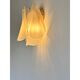 Pair of Contemporary Modern Sanded Champagne “Rondini” Murano Wall Sconces
