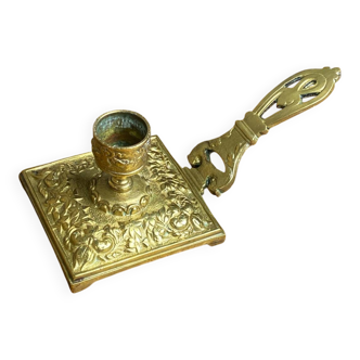 Bronze hand candlestick