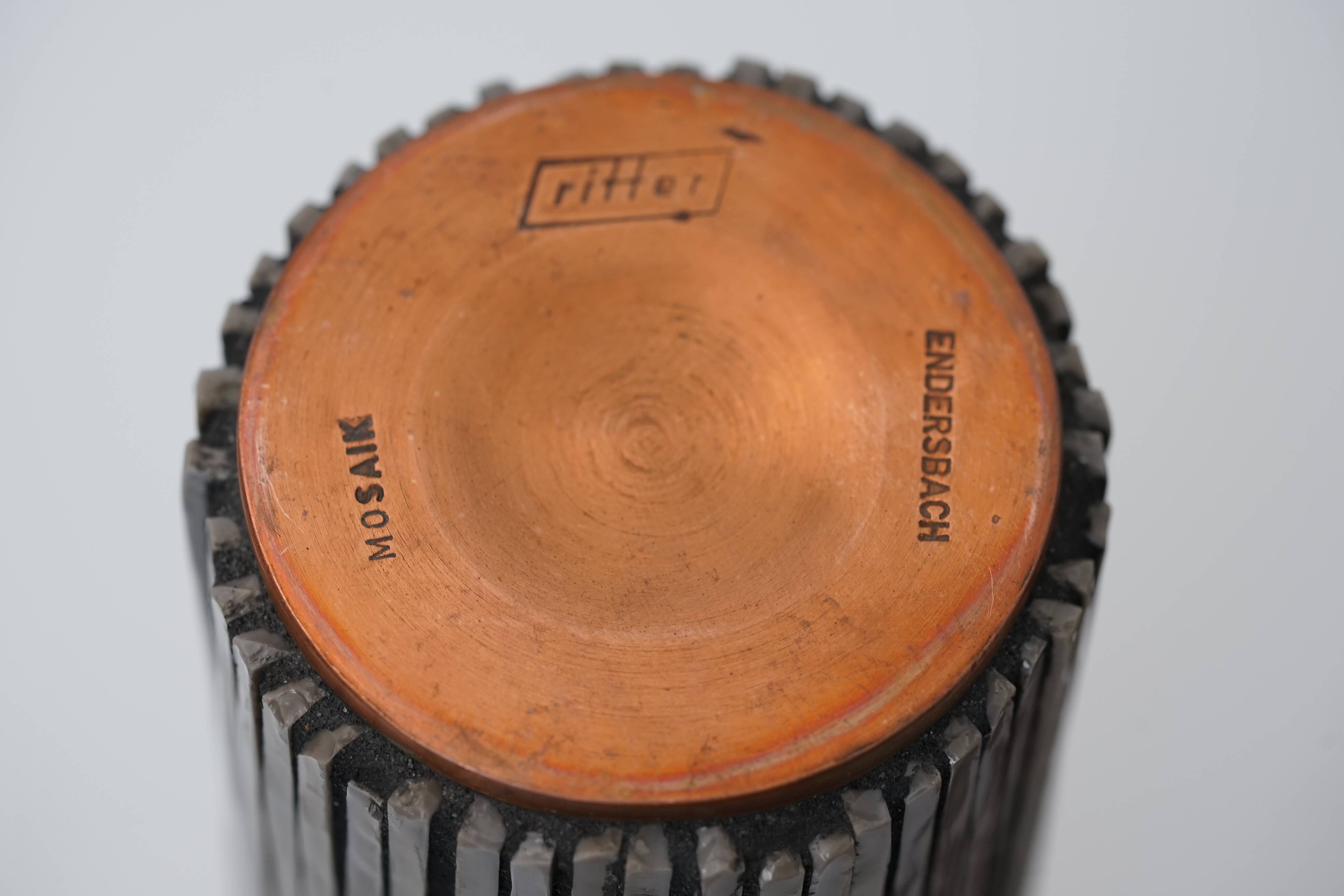 Vintage Pottery Mosaic Vases by W. Zimmermann for Ritter