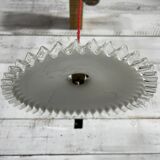 Opaline suspension pleated red cord