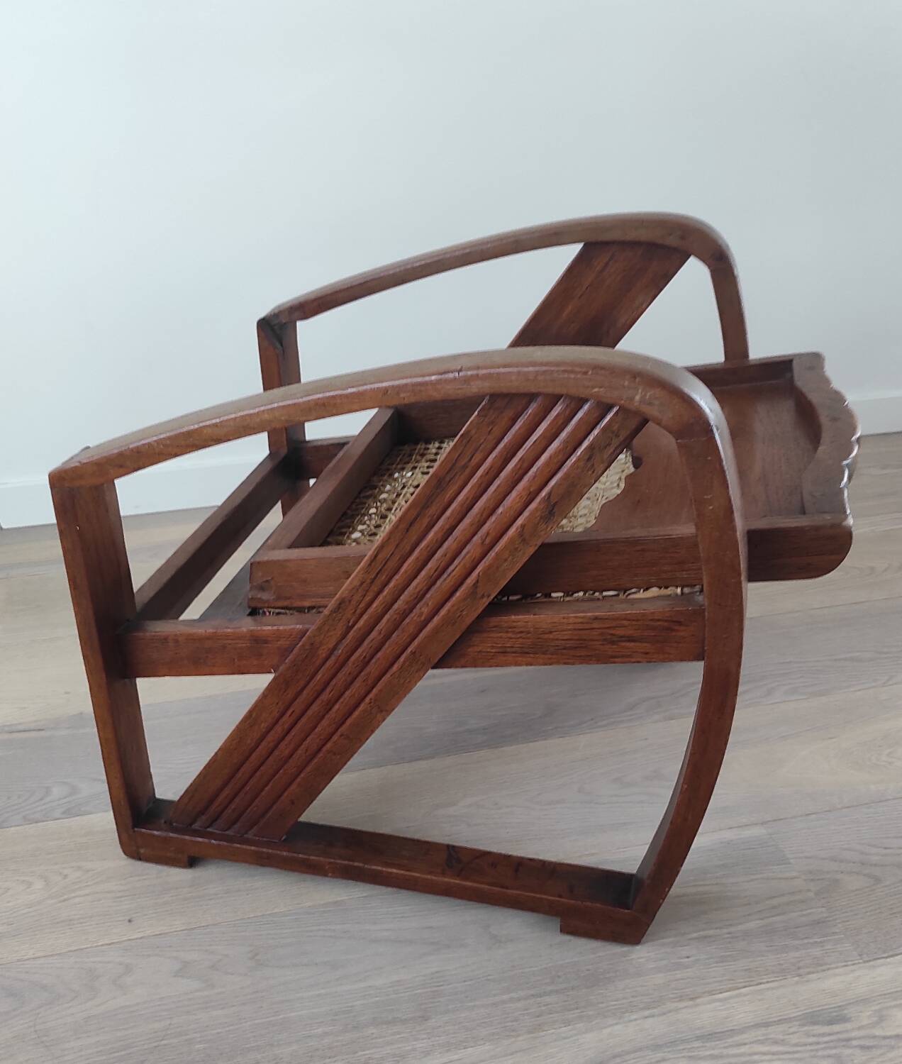 Burmese teak armchair