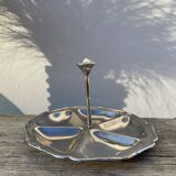 Guy Degrenne silver-plated metal compartmented serving platter