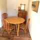 Ensemble table et 4 chaises rotin