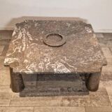 Set of 2 marble coffee tables by Angelo Mangiarotti, 1975