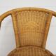 Old chair in Osier and Bamboo 60s