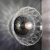 Vintage molded glass lampshade - tableware collection -