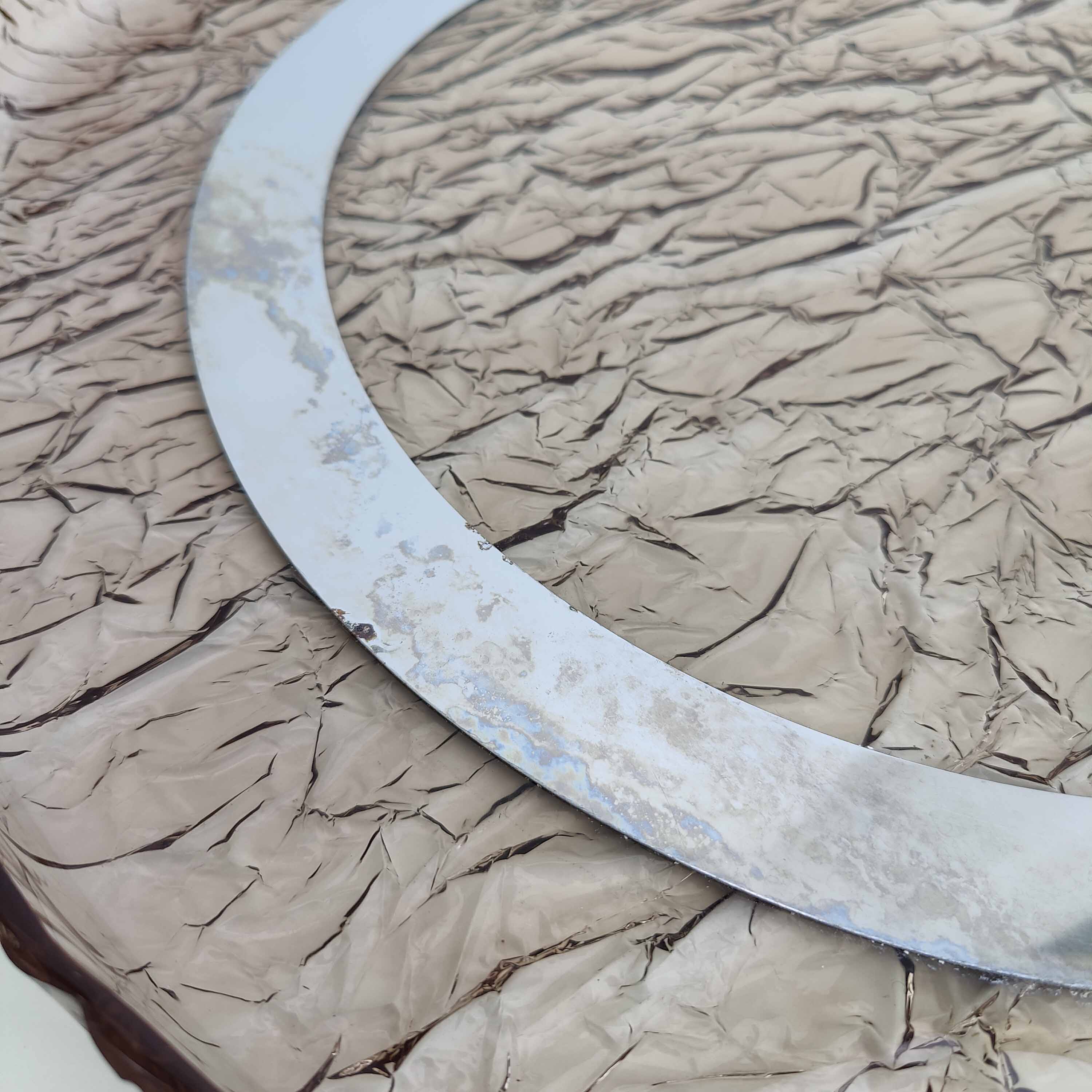 Aperitif tray centerpiece plexiglass 70s