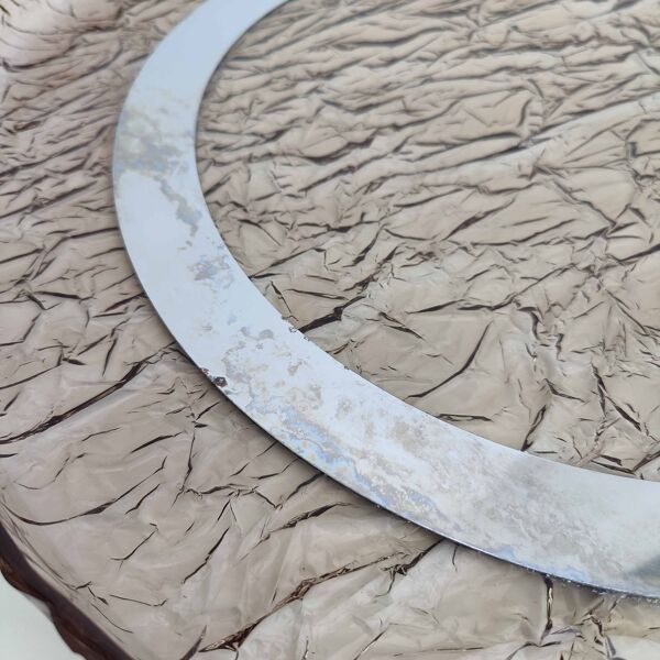 Plateau apéritif centre de table plexiglas années 70