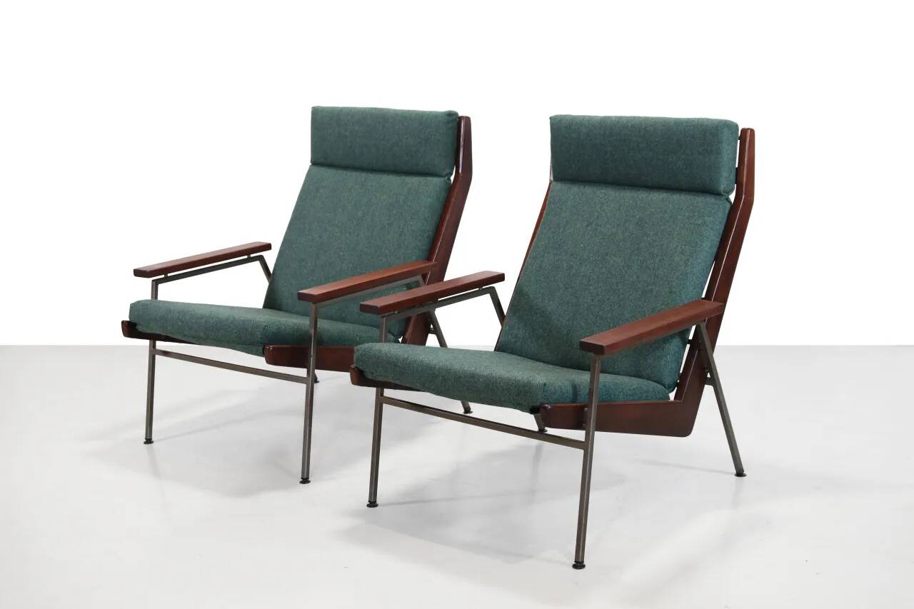 set of 2 Teak Rob Parry Lotus armchairs for Gelderland, 1960s