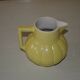 Lemon-shaped ceramic pitcher