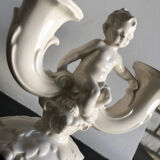 Antique porcelain candlestick