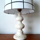 Vintage ceramic lamp and custom lampshade