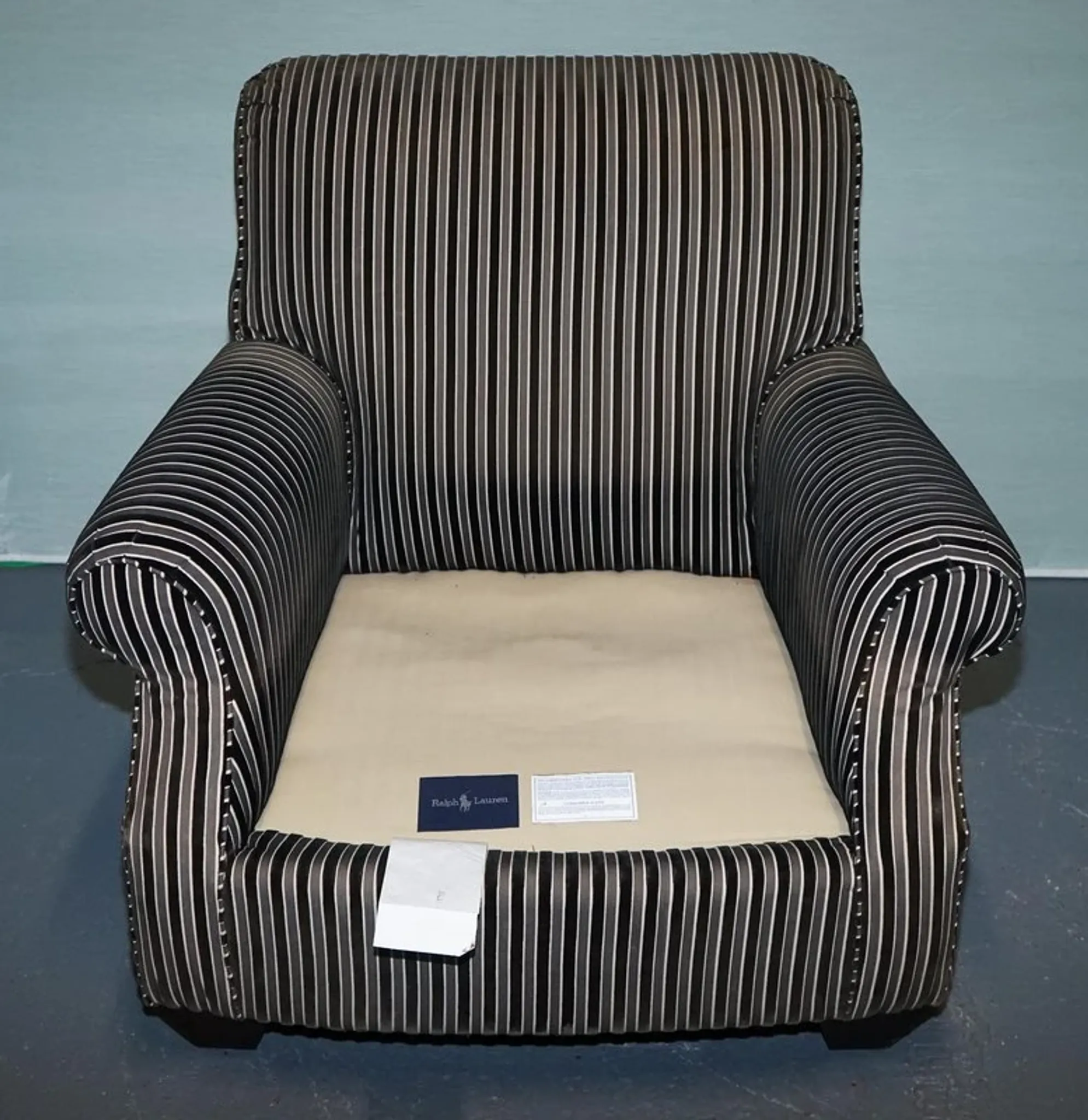Vintage Striped Chair by Ralph Lauren for Henredon