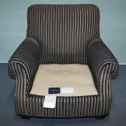 Vintage Striped Chair by Ralph Lauren for Henredon