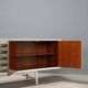 Vintage enfilade Prisma in painted teak, 1960s.