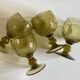 Set de 4 verres de Biot vert kaki