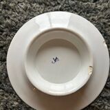 Plate or dish on a pedestal Moustiers by Jules Vieillard