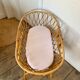 Vintage rattan couffin & its foot