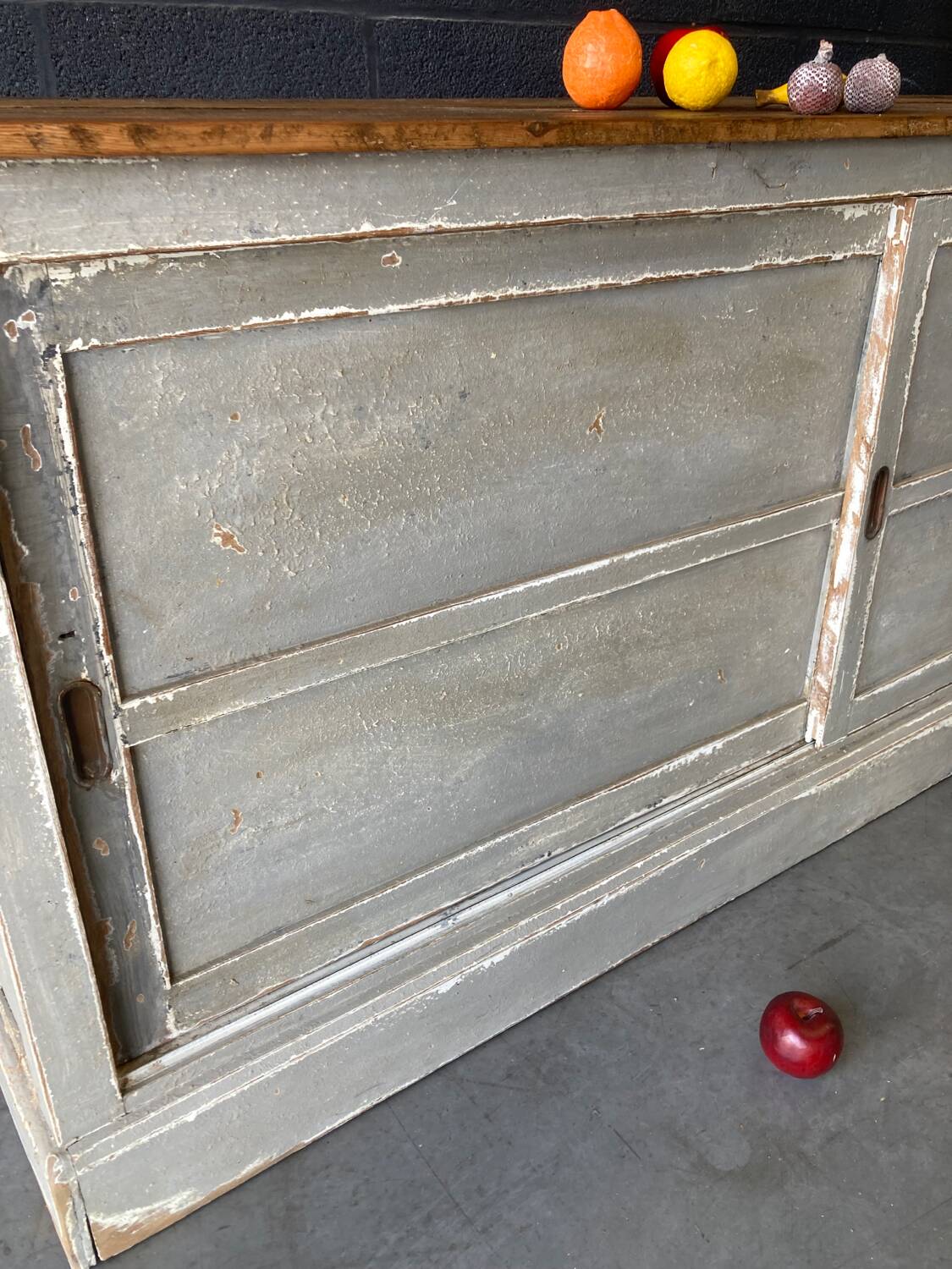 Old trade furniture with sliding door